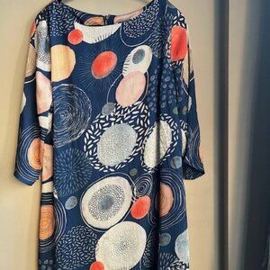 Vegas collection print shift dress. Size XL.